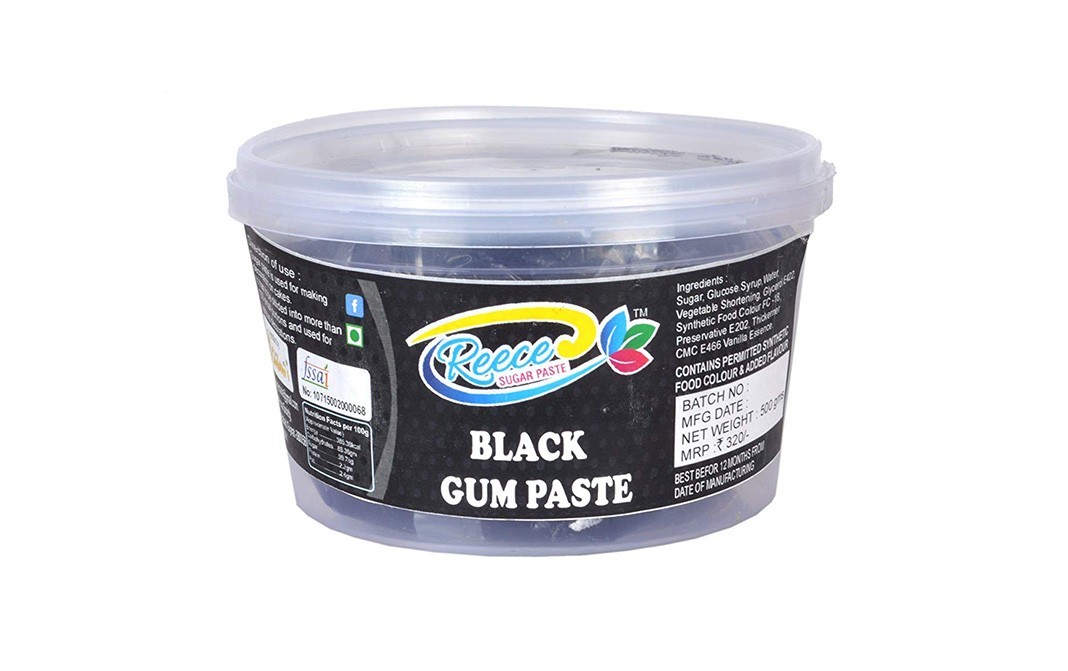 Reece Black Gum Paste    Tub  500 grams
